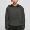 Build Your Brand Womens Acid Washed Oversized Hoodie