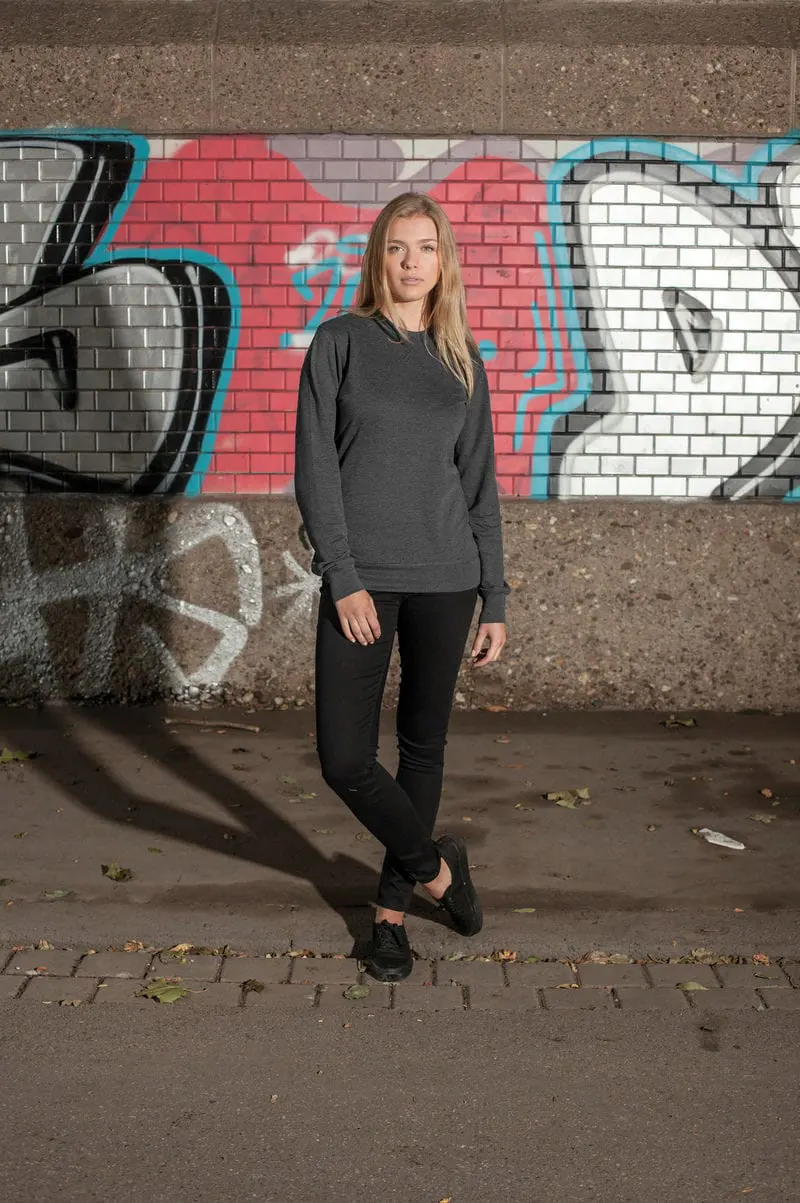 Build Your Brand Womens Light Crewneck