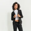Build Your Brand Womens Merch Zip Hoodie