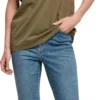 Build Your Brand Womens Organic Extended Shoulder Tee