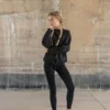 Build Your Brand Womens Oversize Crew Neck