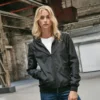 Build Your Brand Womens Recycled Windrunner