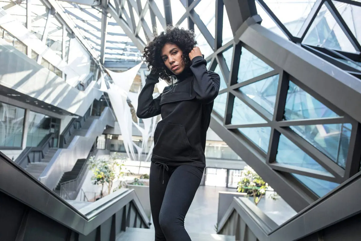Build Your Brand Womens Sweat Pullover Hoodie