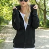 Build Your Brand Womens Terry Zip Hoodie