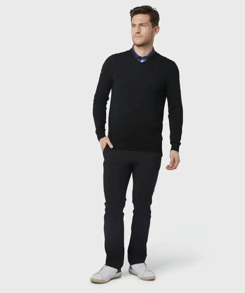 Callaway Mens Ribbed V Neck Merino Sweater