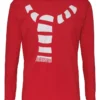 The Christmas Shop Mens Mens Scarf Long Sleeve Tee