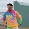 Colortone Unisex Rainbow Tie Dye Hoodie