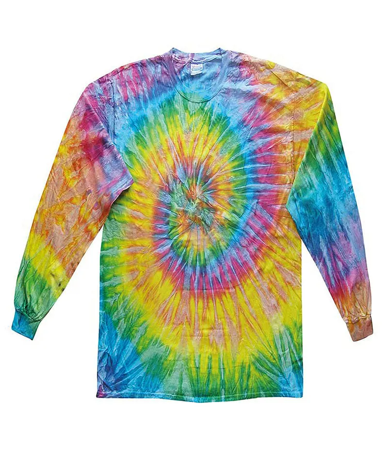 Colortone Womens Long Sleeve Teeie Dye Tee
