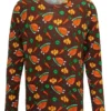The Christmas Shop Womens Long Sleeve Tee With Christmas Dinner Print