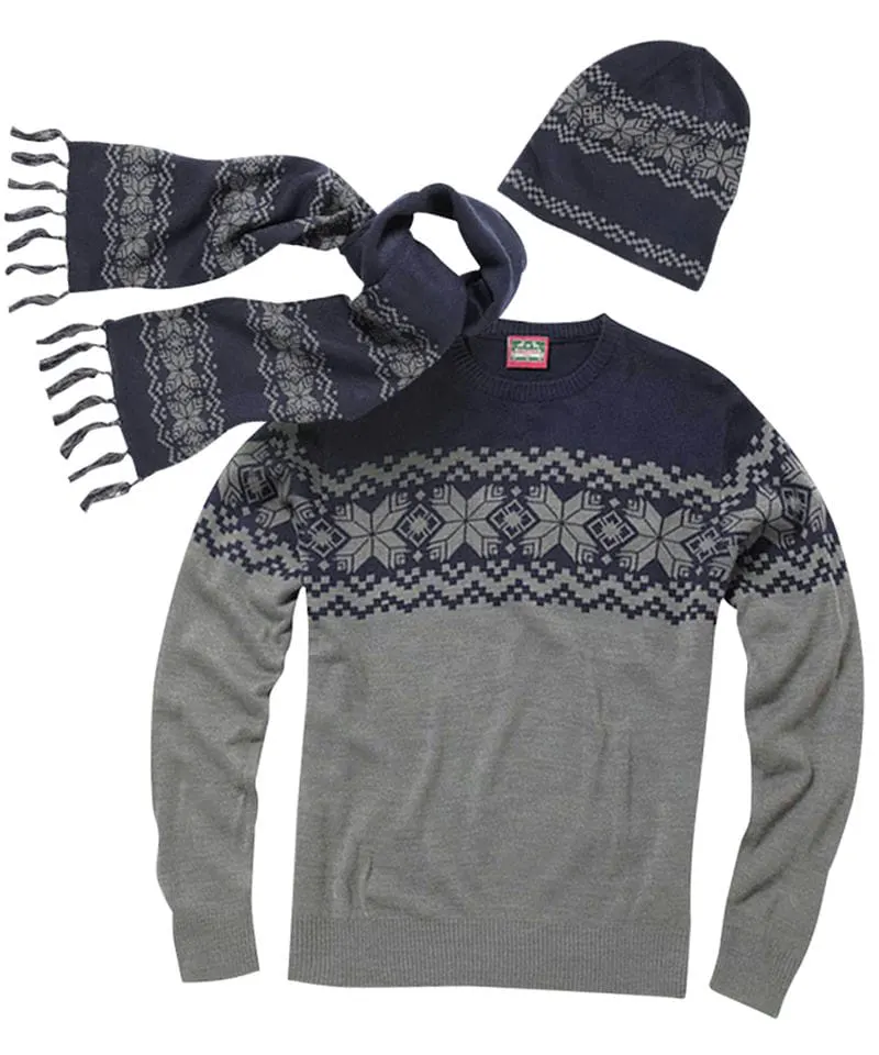 The Christmas Shop Mens Traditional Knitted Jumper