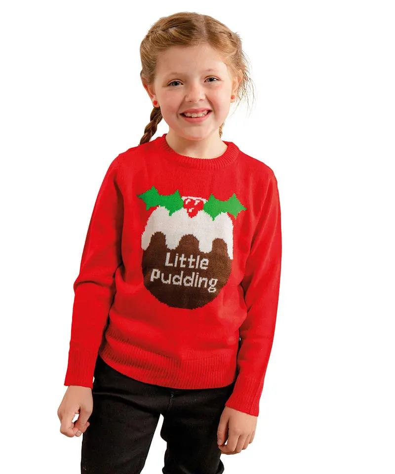 The Christmas Shop Kids Little Pudding Jumper