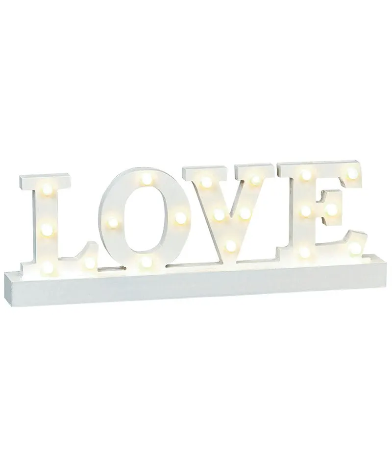The Christmas Shop Wooden Lit Sign