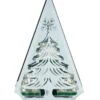 The Christmas Shop Silver Tree Shape Triple Tea Light Holder