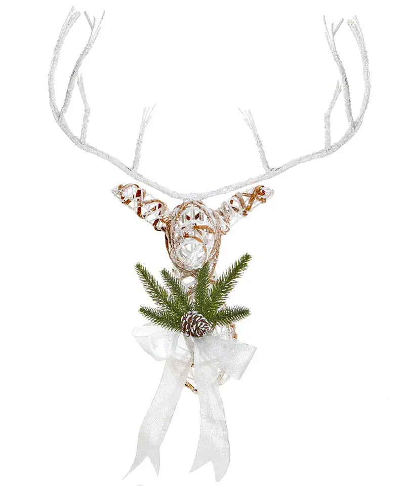 The Christmas Shop Small Rattan Reindeer