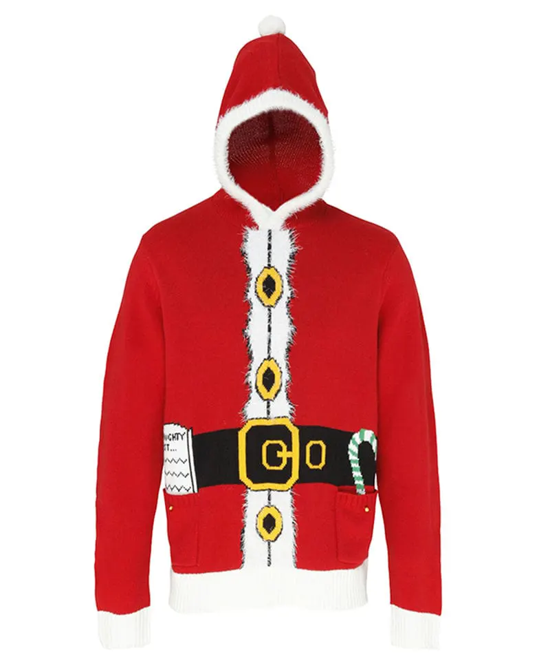 The Christmas Shop Santa 3D Adults Christmas Jumper