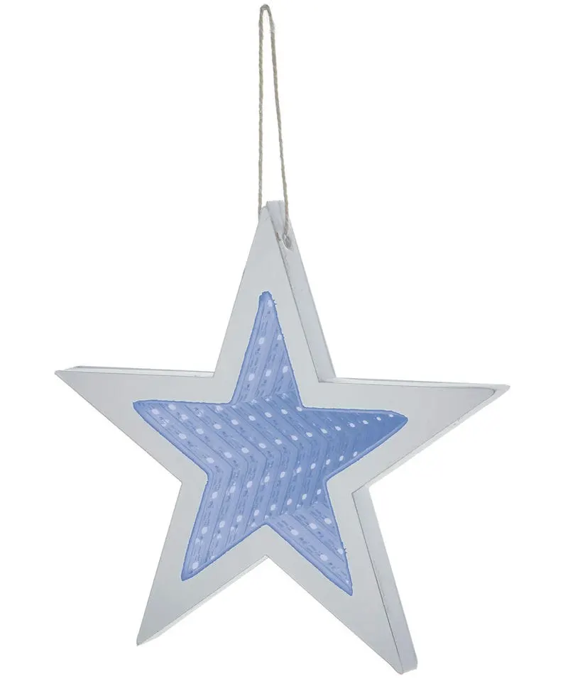 The Christmas Shop Led Star Infinity Mirror