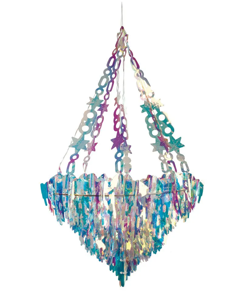 The Christmas Shop Holographic Icicle Chandelier