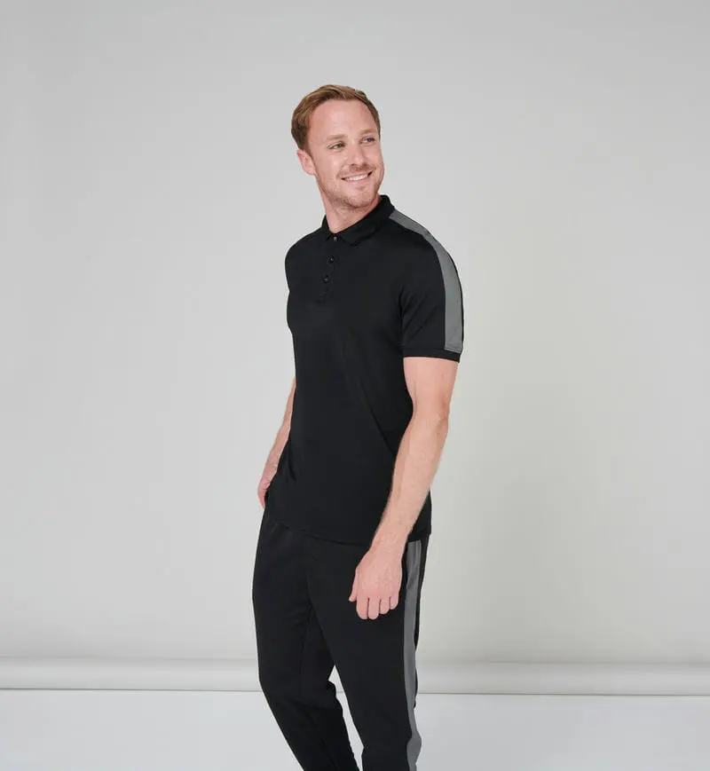 Finden & Hales Mens Contrast Panel Polo