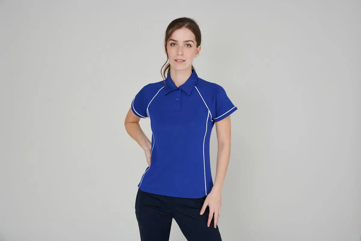 Finden & Hales Womens Piped Performance Polo