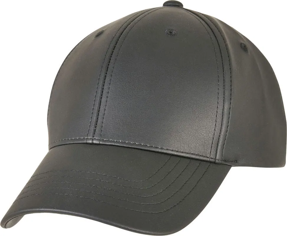 Flexfit By Yupoong Synthetic Leather Alpha Shape Dad Cap 6245Al