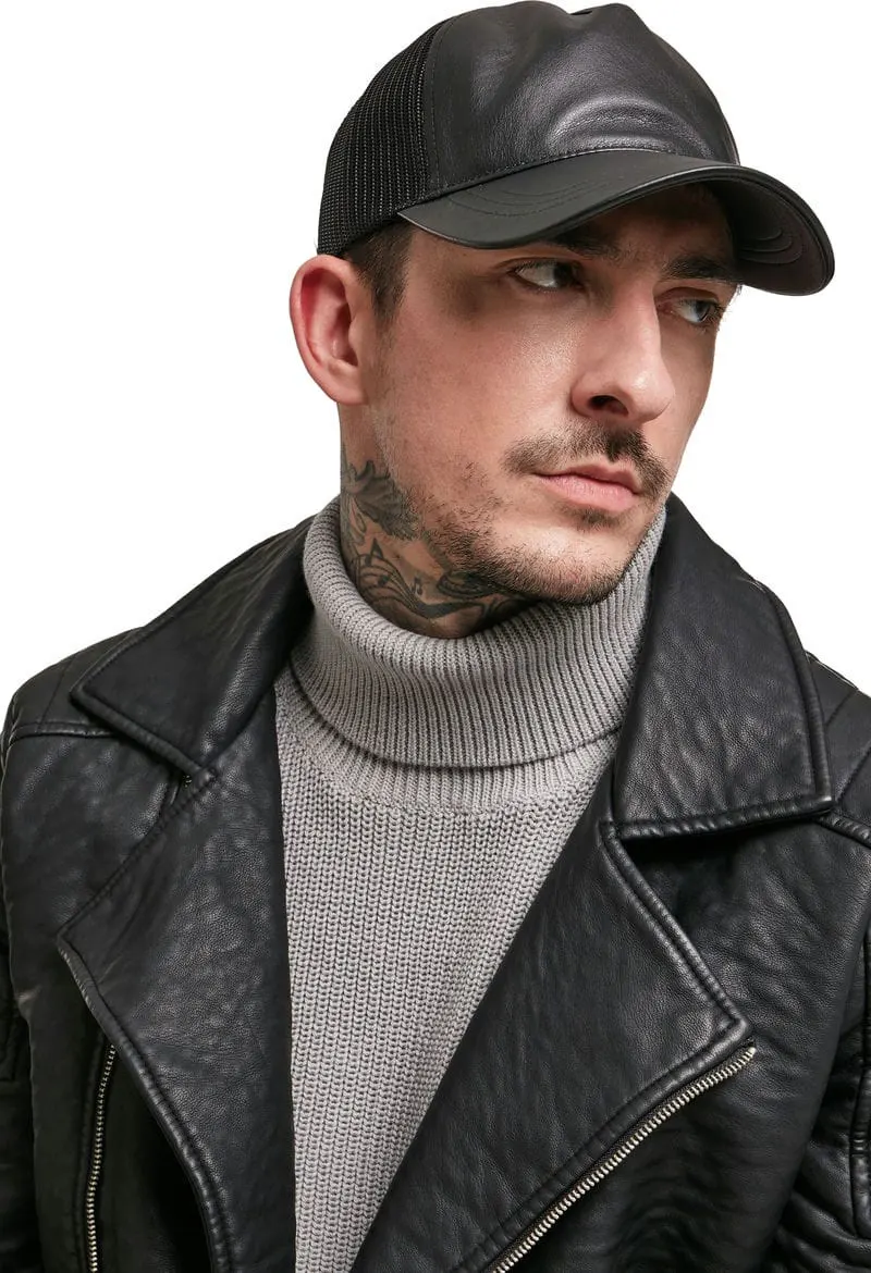 Flexfit By Yupoong Synthetic Leather Trucker 6606Lt