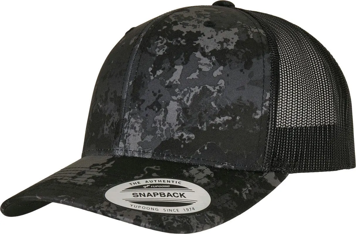 Flexfit By Yupoong Yp Classics Veil Camo Retro Trucker Cap 6606Vc