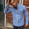 Front Row Mens Checked Cotton Shirt