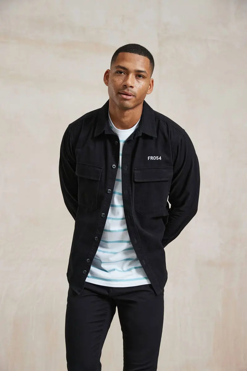 Front Row Mens Drill Overshirt
