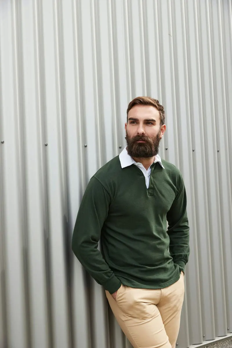 Front Row Mens Long Sleeve Original Rugby Shirt
