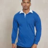 Front Row Mens Long Sleeve Plain Rugby Shirt