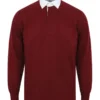 Deep Burgundy/White