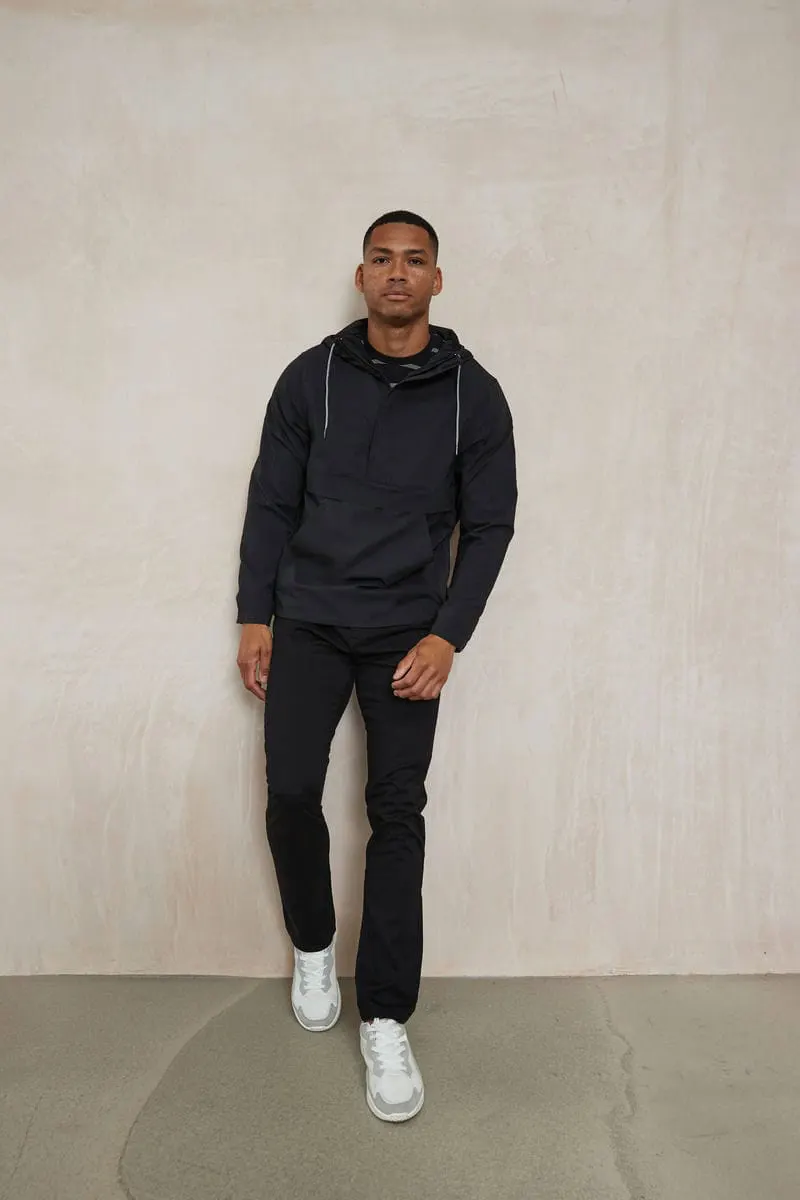 Front Row Mens Pullover Half Zip Jacket