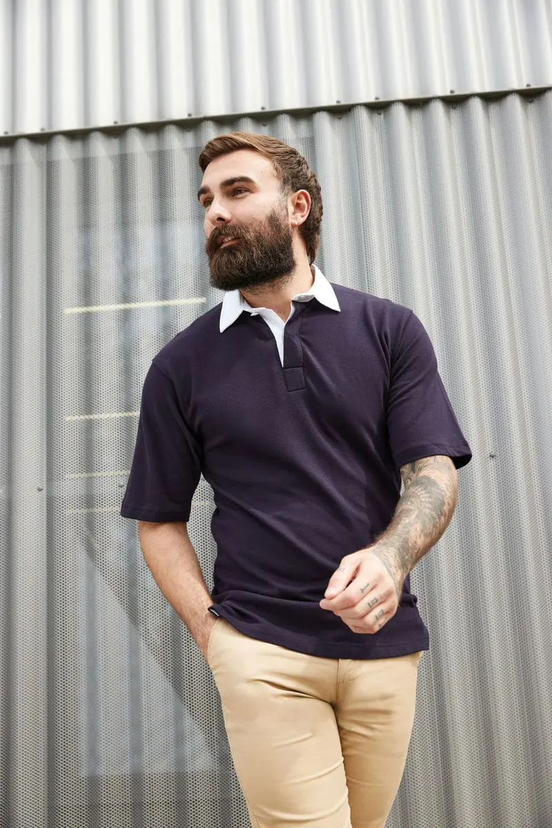 Front Row Mens Short Sleeve Rugby Shirt