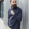 Front Row Mens Supersoft ¼ Zip Sweatshirt