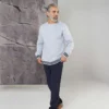 Front Row Mens Sweatshirt With Striped Cuffs