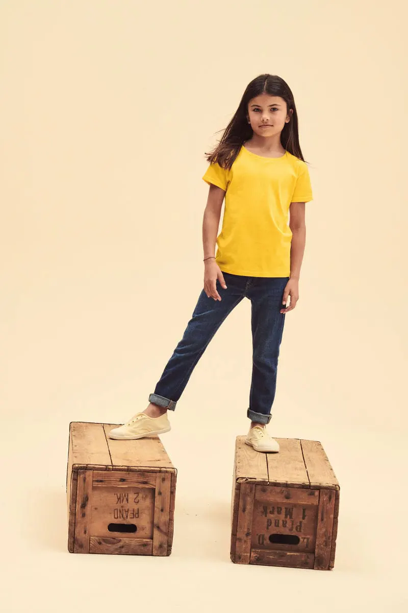 Fruit Of The Loom Girls Iconic Tee