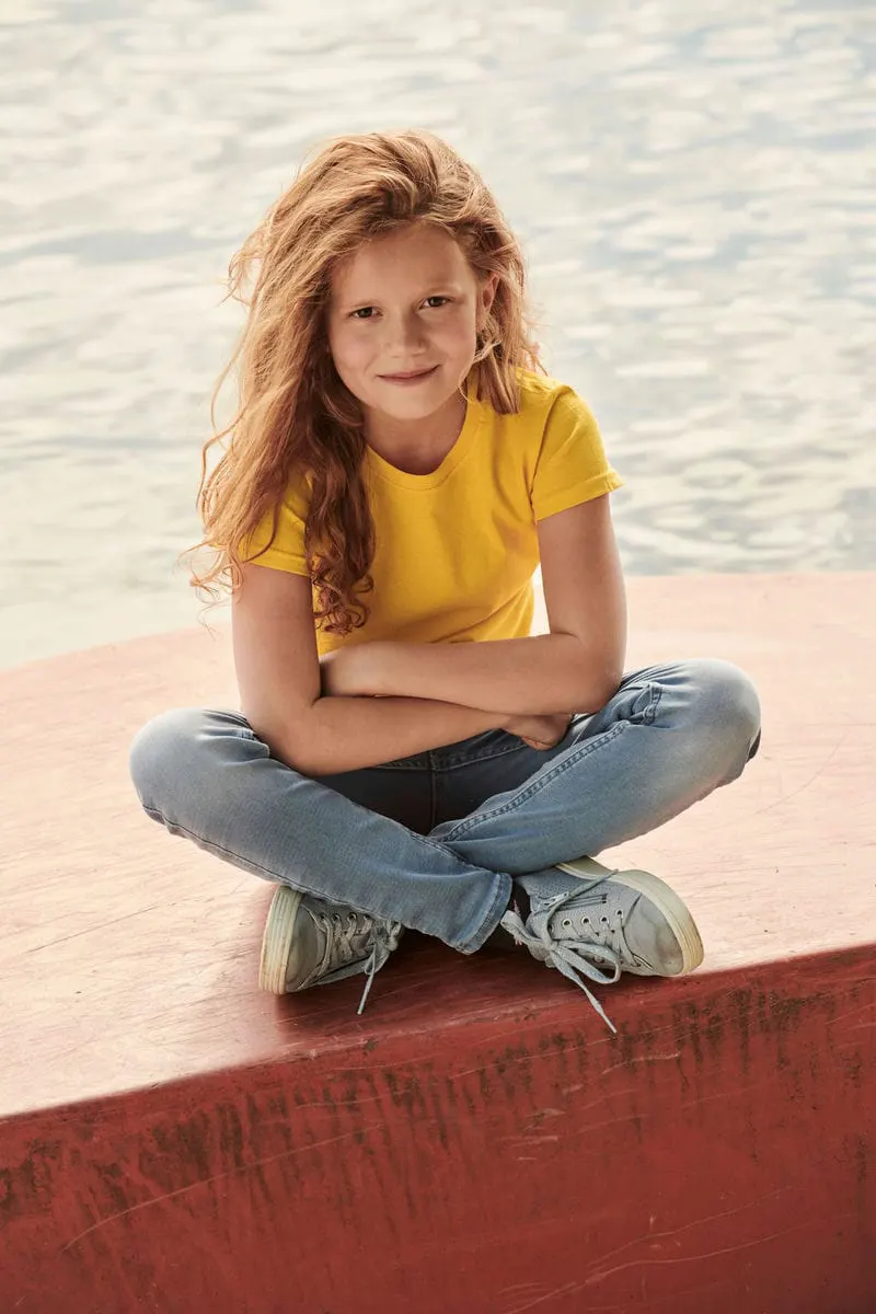 Fruit Of The Loom Girls Valueweight Tee