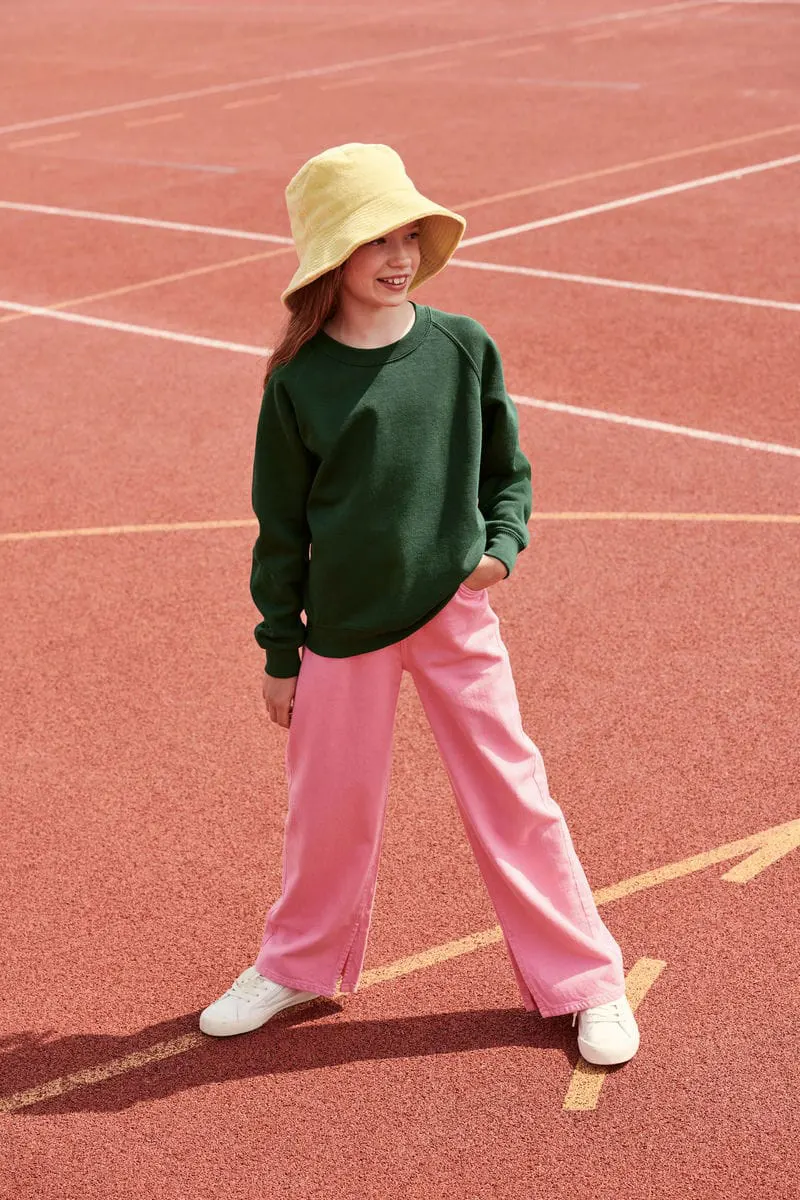 Fruit Of The Loom Unisex Kids Classic Raglan Sweatshirt