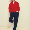 Fruit Of The Loom Mens Classic 80/20 Zip Neck Sweatshirt
