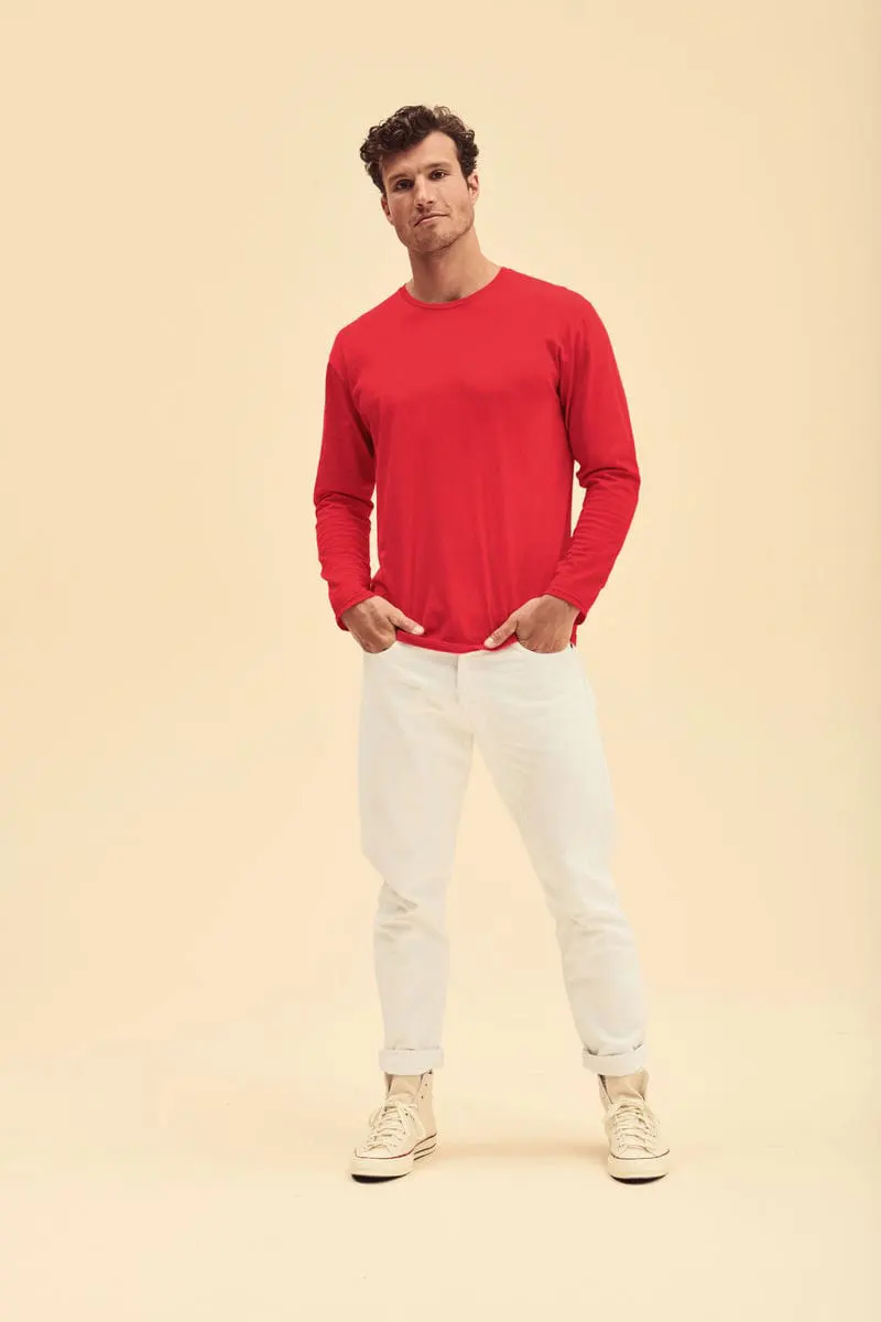 Fruit Of The Loom Mens Iconic 150 Classic Long Sleeve Tee
