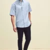 Fruit Of The Loom Mens Oxford Short Sleeve Shirt