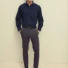 Fruit Of The Loom Mens Poplin Long Sleeve Shirt