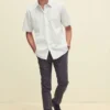 Fruit Of The Loom Mens Poplin Short Sleeve Shirt