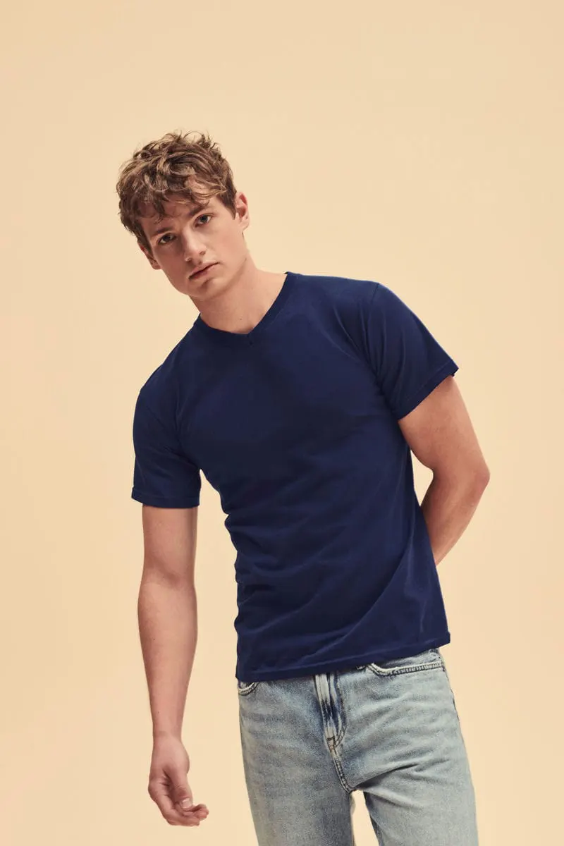 Fruit Of The Loom Mens Valueweight V Neck Tee