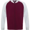 Burgundy/Heather Grey