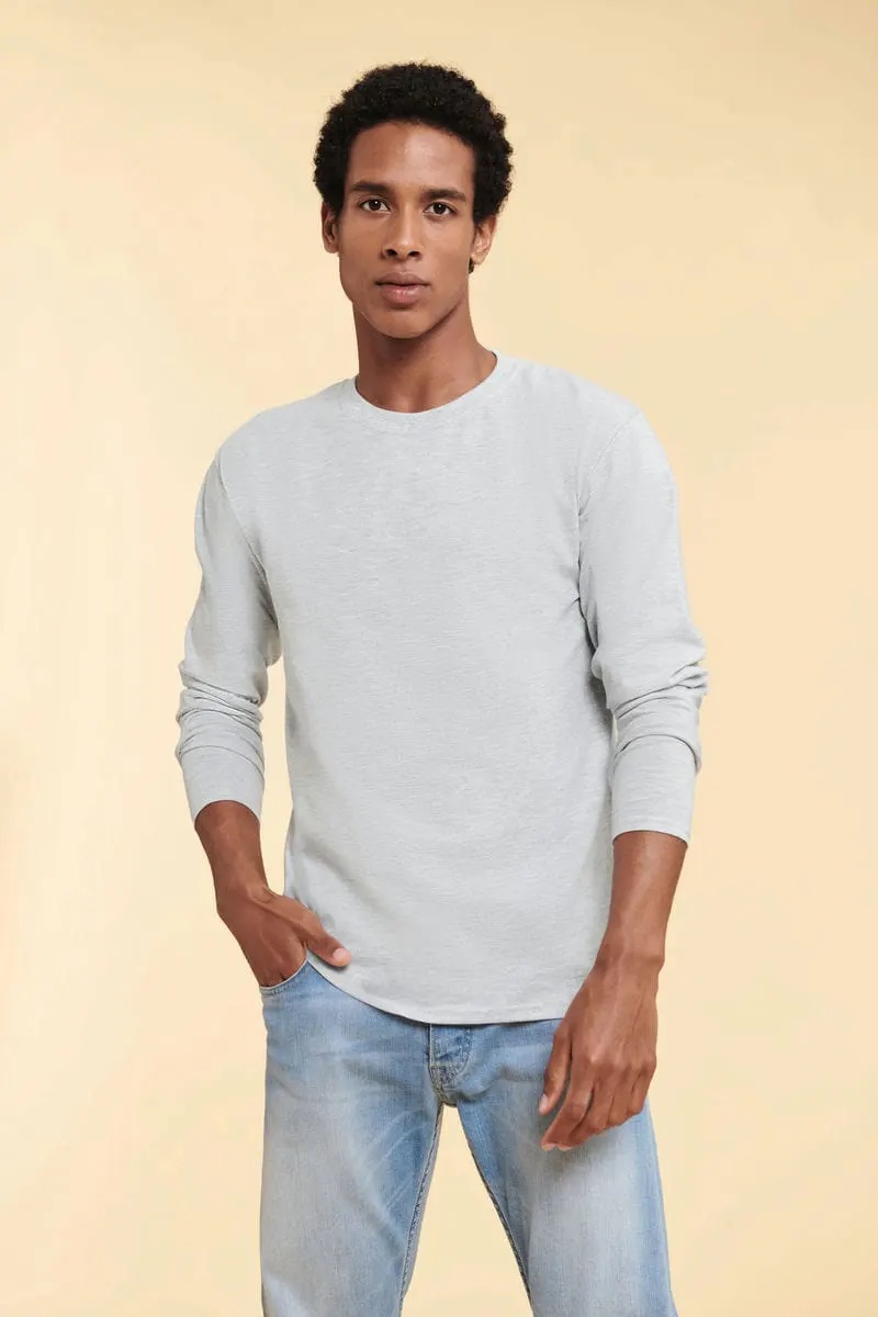 Fruit Of The Loom Unisex Iconic 195 Ringspun Premium Long Sleeve Tee