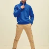 Fruit Of The Loom Unisex Premium 70/30 Zip Neck Sweatshirt