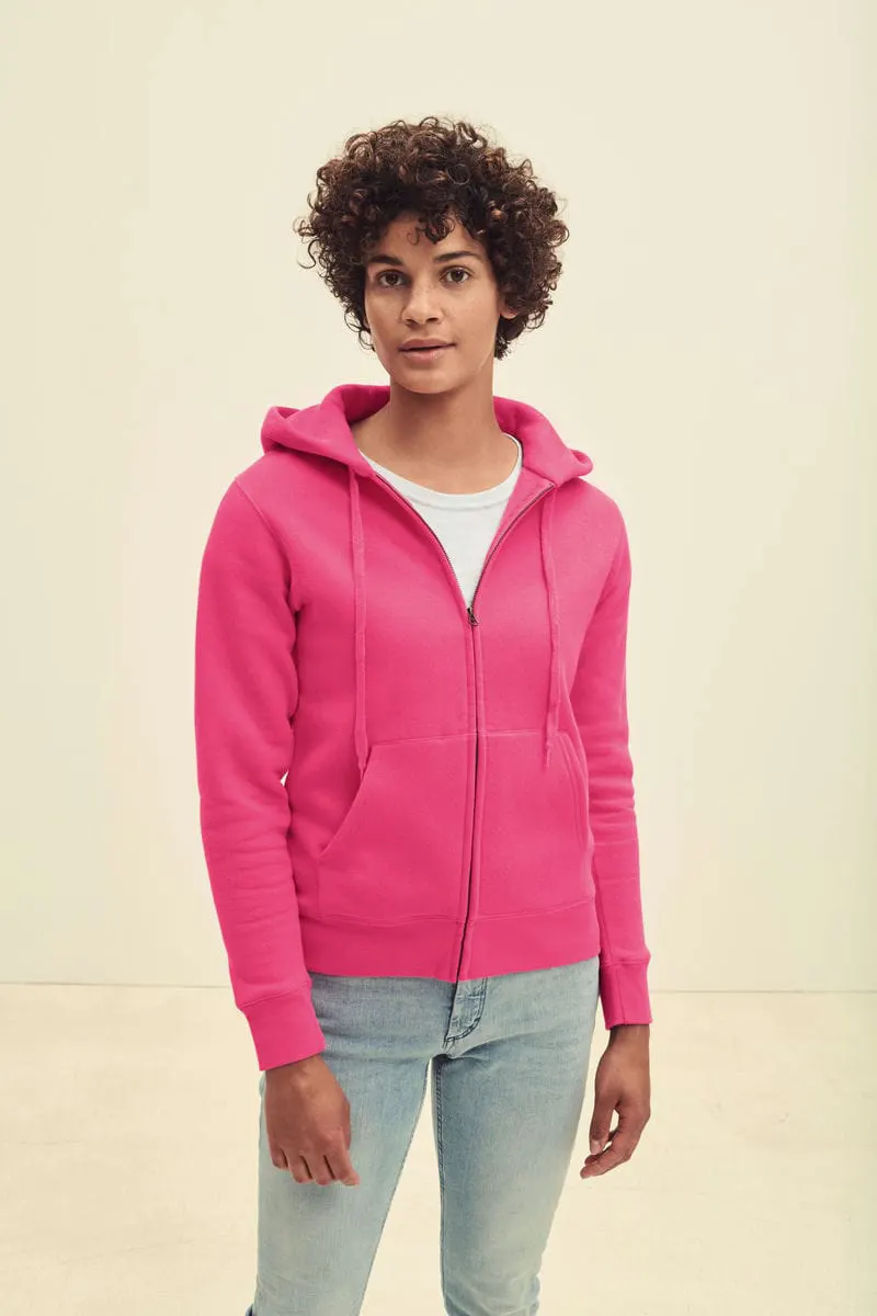 Fruit Of The Loom Womens Premium 70/30 Hooded Sweatshirt Jacket