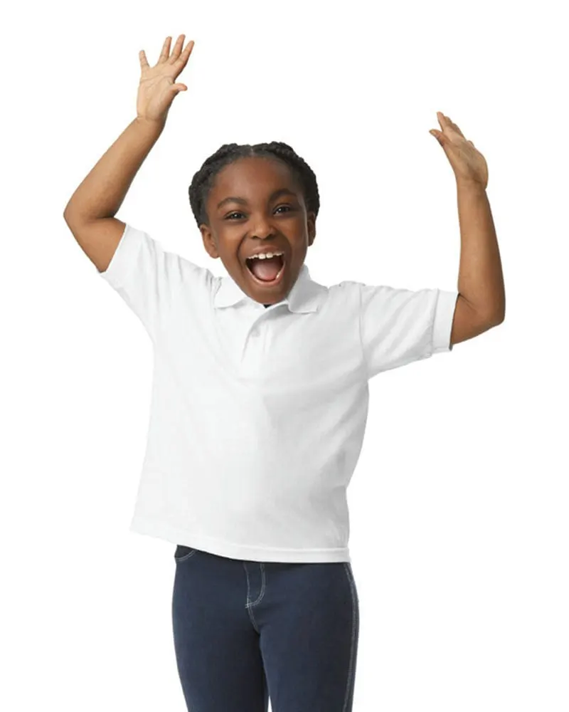 Gildan Unisex Kids Dryblend Jersey Knit Polo