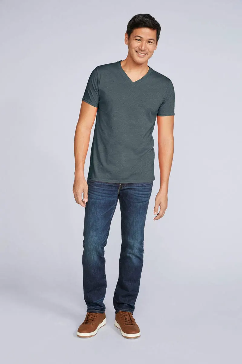 Gildan Mens Softstyle V Neck T Shirt